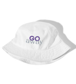 go away | organic bucket hat