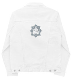 Ganesh White Denim Jacket | Unisex